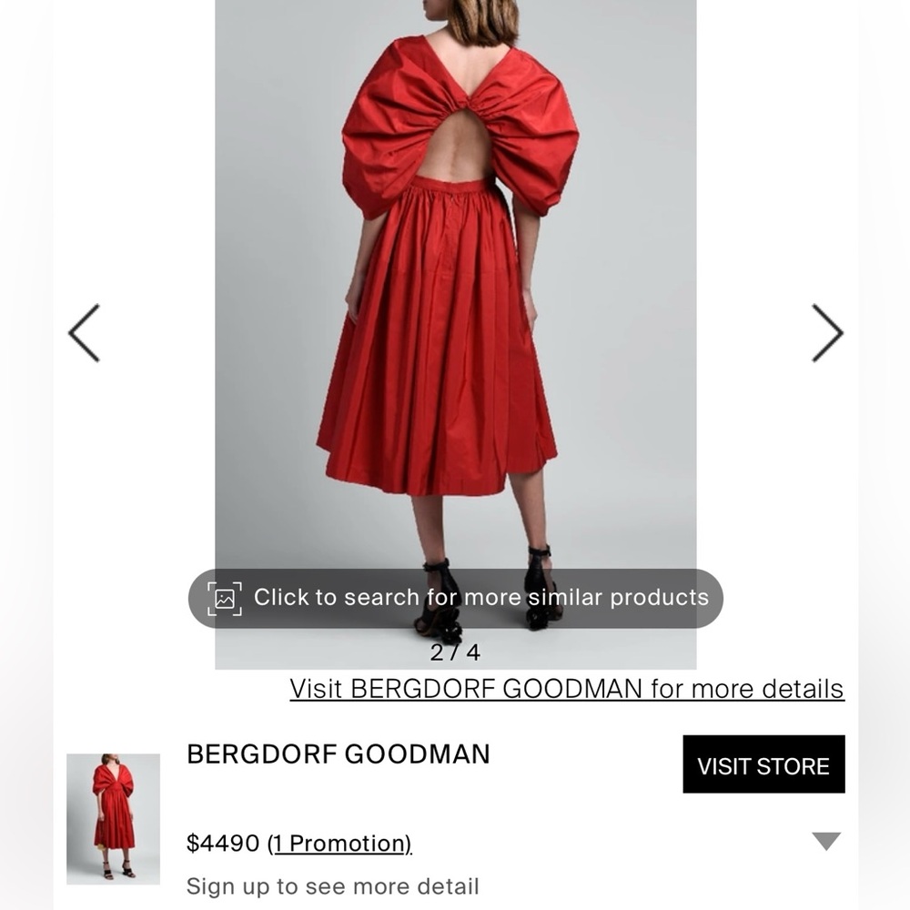 ALEXANDER MCQUEEN Cocoon Gown Dress In Valentine Red Size 8/10  M L Large 44 - Picture 10 of 16
